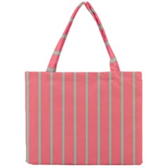 Line Red Grey Vertical Mini Tote Bag by Mariart