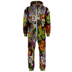 Halloween Pattern Hooded Jumpsuit (men) 