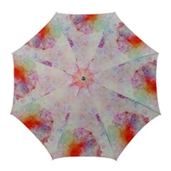 Watercolor Galaxy Purple Pattern Golf Umbrellas by paulaoliveiradesign