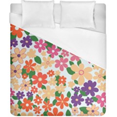 Flower Floral Rainbow Rose Duvet Cover (california King Size) by Mariart