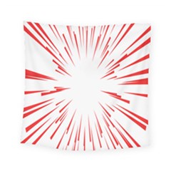 Line Red Sun Arrow Square Tapestry (small) by Mariart