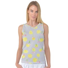 Cute Fruit Cerry Yellow Green Pink Women s Basketball Tank Top by Mariart