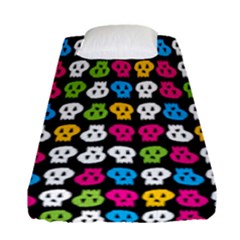 Pattern Painted Skulls Icreate Fitted Sheet (single Size) by iCreate
