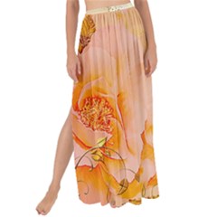 Wonderful Floral Design In Soft Colors Maxi Chiffon Tie-up Sarong by FantasyWorld7