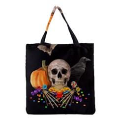 Halloween Candy Keeper Grocery Tote Bag by Valentinaart