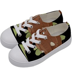 Cute Elephant Kids  Low Top Canvas Sneakers by Valentinaart