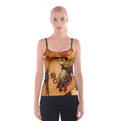 Alfons Mucha   Fruit Spaghetti Strap Top by NouveauDesign