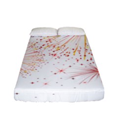 Fireworks Triangle Star Space Line Fitted Sheet (full/ Double Size) by Mariart