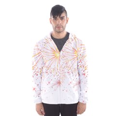 Fireworks Triangle Star Space Line Hooded Wind Breaker (men) by Mariart