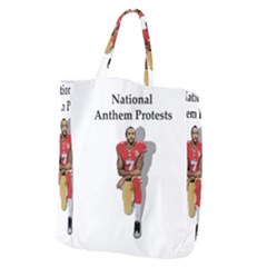 National Anthem Protest Giant Grocery Zipper Tote by Valentinaart