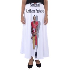 National Anthem Protest Flared Maxi Skirt by Valentinaart