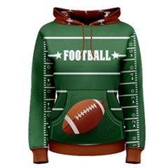 Football Left Sleeve Women s Pullover Hoodie