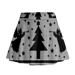 Ugly Christmas Sweater Mini Flare Skirt