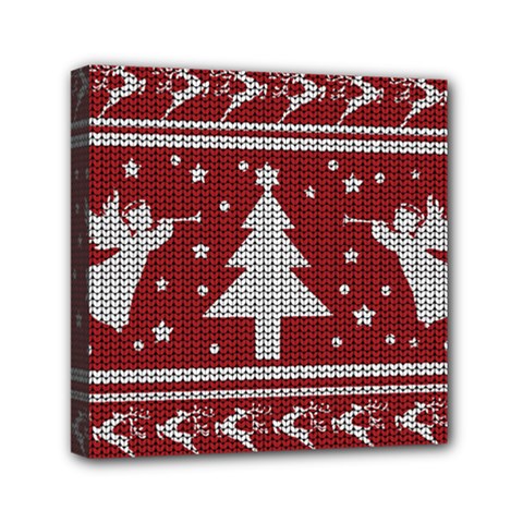 Ugly Christmas Sweater Mini Canvas 6  X 6  by Valentinaart