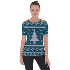 Ugly Christmas Sweater Short Sleeve Top by Valentinaart