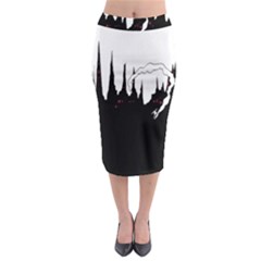 City History Speedrunning Midi Pencil Skirt by Mariart