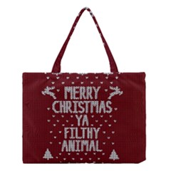 Ugly Christmas Sweater Medium Tote Bag by Valentinaart