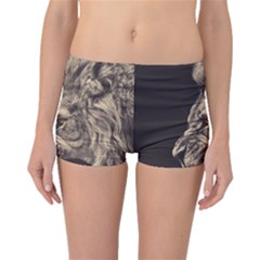 Angry Male Lion Boyleg Bikini Bottoms by Celenk