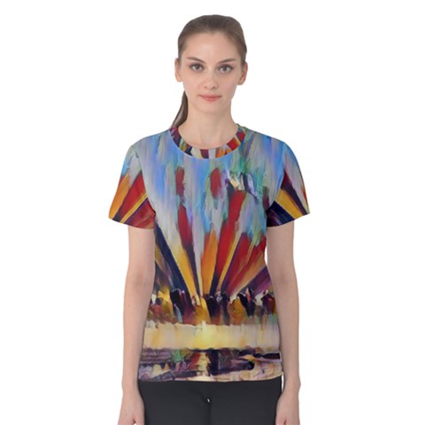 3abstractionism Women s Cotton Tee by NouveauDesign