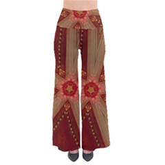 Red Star Ribbon Elegant Kaleidoscopic Design Pants by yoursparklingshop