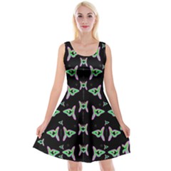 Fishes Talking About Love And Stuff Reversible Velvet Sleeveless Dress by pepitasart