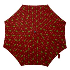 Christmas Pattern Hook Handle Umbrellas (large) by Valentinaart