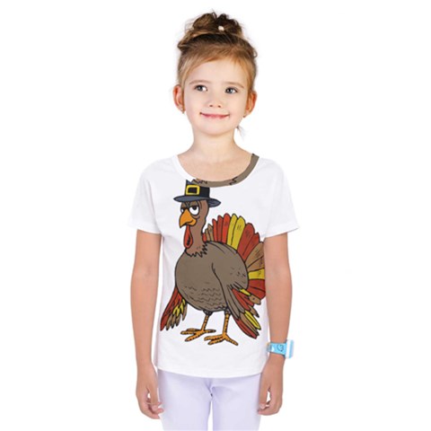 Thanksgiving Turkey  Kids  One Piece Tee by Valentinaart