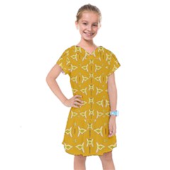 Fishes Talking About Love And   Yellow Stuff Kids  Drop Waist Dress by pepitasart