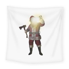 Santa Killer Square Tapestry (large) by Valentinaart