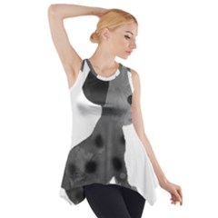 Dalmatian Inspired Silhouette Side Drop Tank Tunic by InspiredShadows