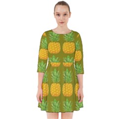 Fruite Pineapple Yellow Green Orange Smock Dress by Alisyart