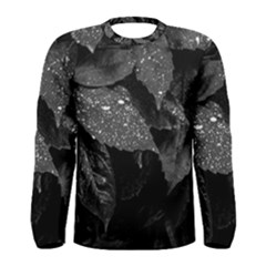 Black And White Leaves Photo Men s Long Sleeve Tee by dflcprintsclothing