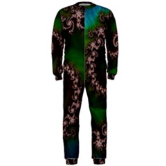 Benthic Saltlife Fractal Tribute For Reef Divers Onepiece Jumpsuit (men)  by jayaprime