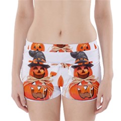 Funny Halloween Pumpkins Boyleg Bikini Wrap Bottoms by gothicandhalloweenstore