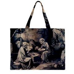 The Birth Of Christ Zipper Mini Tote Bag by Valentinaart