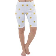 Happy Sun Motif Kids Seamless Pattern Cropped Leggings  by dflcprintsclothing