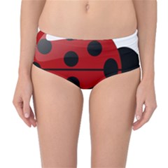 Ladybug Insects Colors Alegre Mid-waist Bikini Bottoms by Celenk