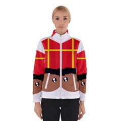 Cutieful Kids Art Funny Zwarte Piet Friend Of St  Nicholas Wearing His Miter Winterwear by yoursparklingshop