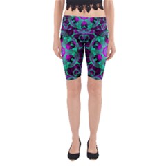 Pattern Yoga Cropped Leggings by gasi