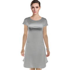 Grey And White Simulated Carbon Fiber Cap Sleeve Nightdress by PodArtist