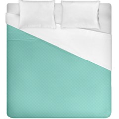 Tiffany Aqua Blue Puffy Quilted Pattern Duvet Cover (king Size) by PodArtist