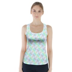 Pattern Racer Back Sports Top by gasi
