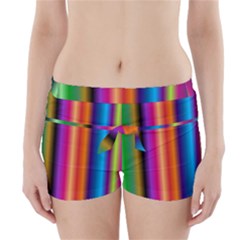 Pattern Boyleg Bikini Wrap Bottoms by gasi