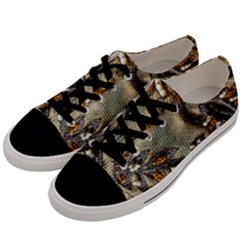 Texture Textile Beads Beading Men s Low Top Canvas Sneakers by Celenk