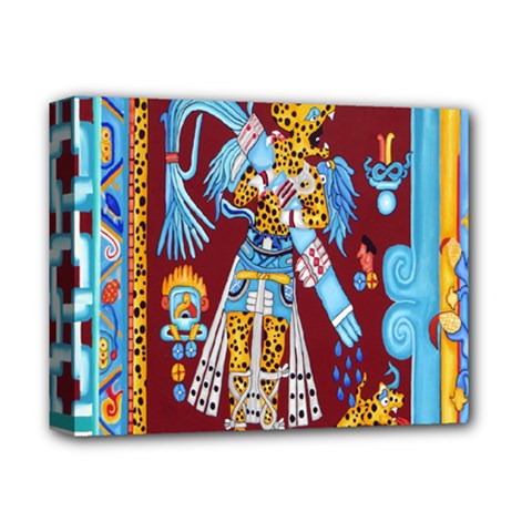 Mexico Puebla Mural Ethnic Aztec Deluxe Canvas 14  X 11  by Celenk