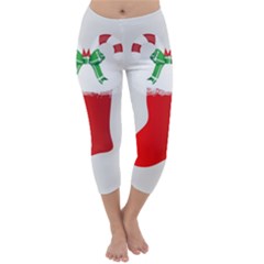 Christmas Stocking Capri Winter Leggings  by christmastore