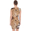 Big male lion looking right Capsleeve Drawstring Dress  View2