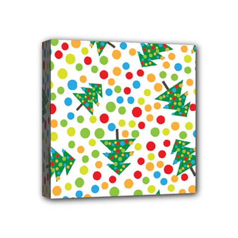 Pattern Circle Multi Color Mini Canvas 4  X 4  by Celenk