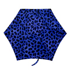 Blue Cheetah Print  Mini Folding Umbrellas by Bigfootshirtshop