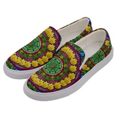 Bohemian Chic In Fantasy Style Men s Canvas Slip Ons by pepitasart